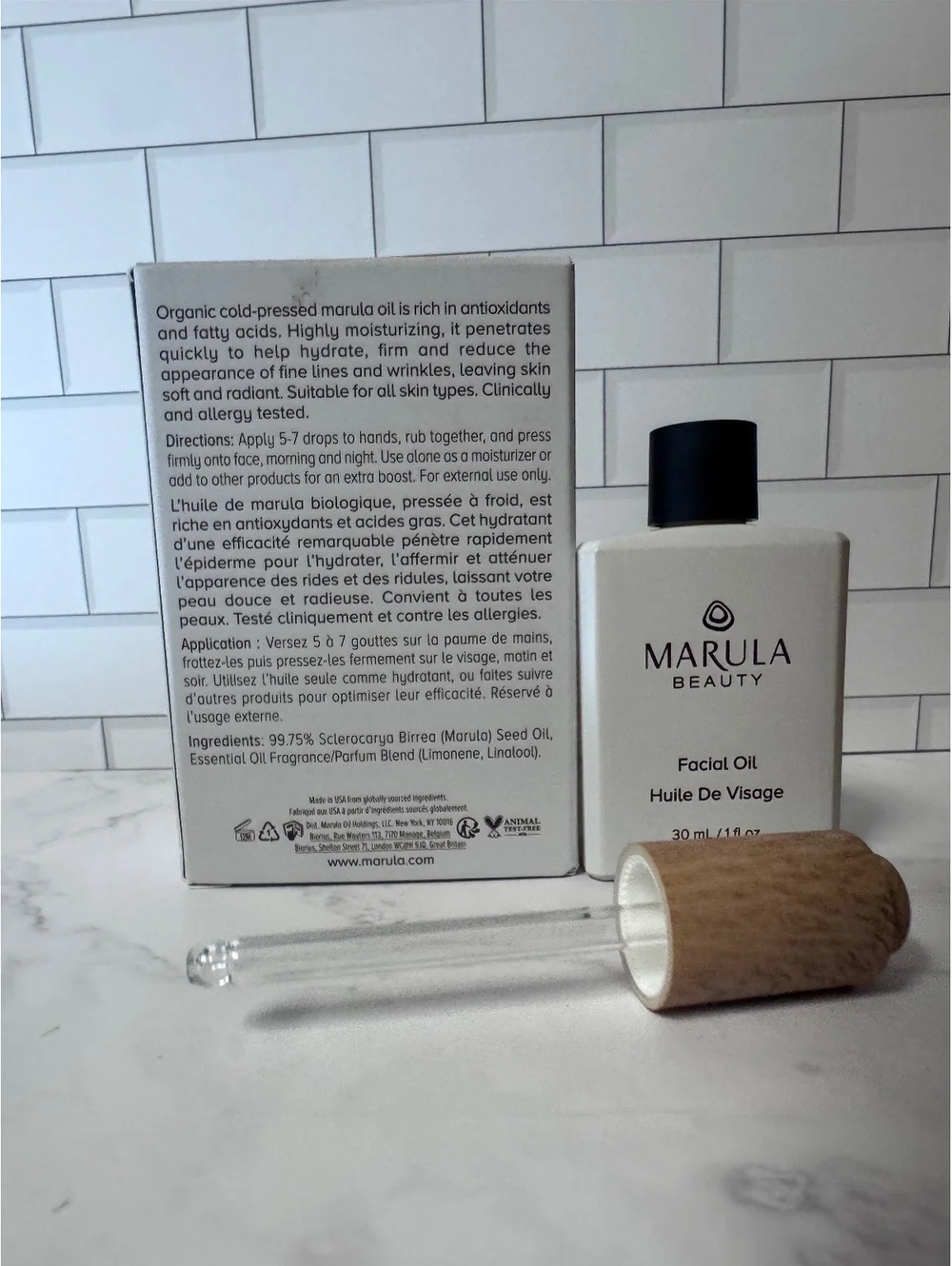Marula Beauty Organic Marula Facial Oil 30mL 1 oz Full Size Discontinued